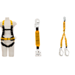 Kit Cinto Paraquedista + Trava Quedas Corda + Talabarte Y ABS